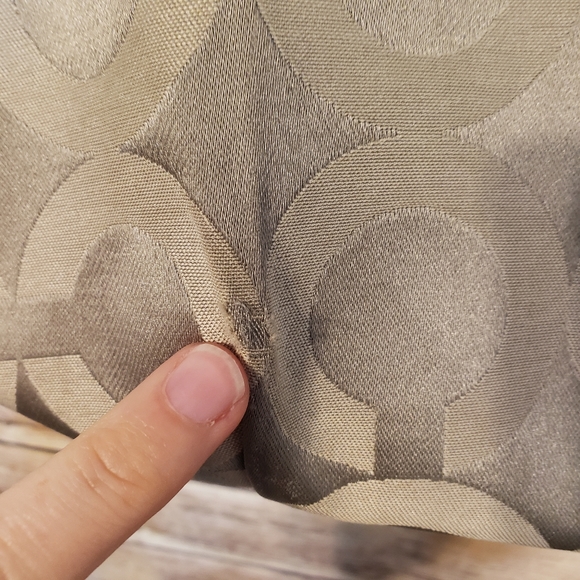 COACH Madison Sophia Dotted OP Art Silver Satchel - Picture 7 of 11